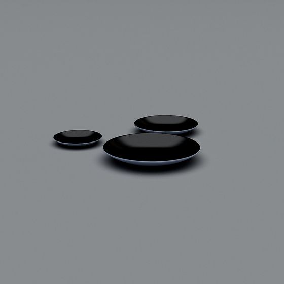 Elegant Plate Set 3D Model