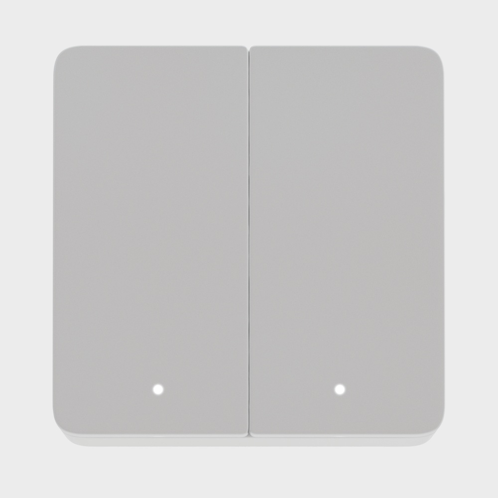 Deux interrupteurs blancs