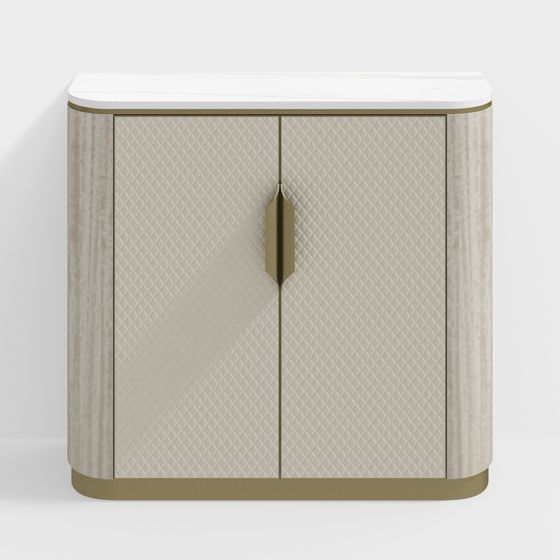 Elegant Modern Cabinet 3D model