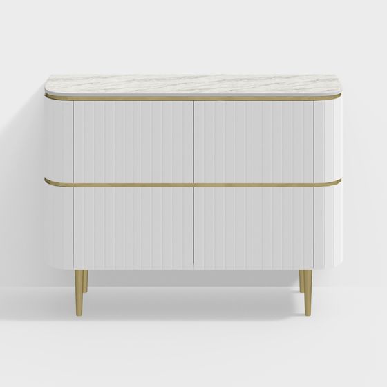 Stylish Storage Cabinet 3D model for Modern Design