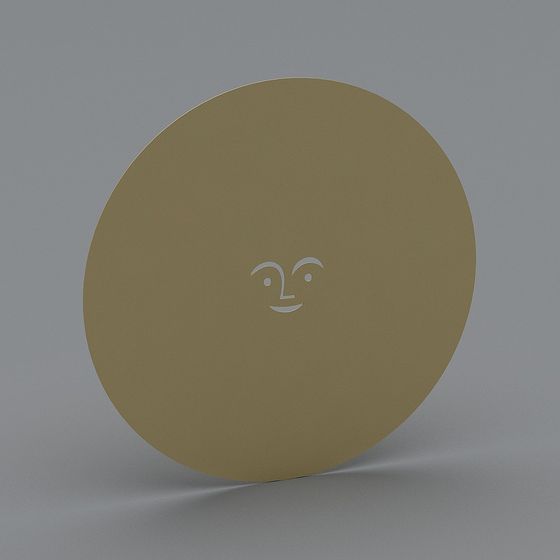 Relief mural métallique Soleil