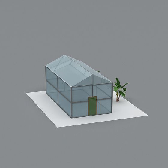 Modern Greenhouse 3D Model