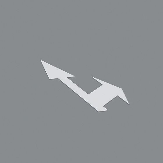 Double Arrow Low-Poly 3D Model