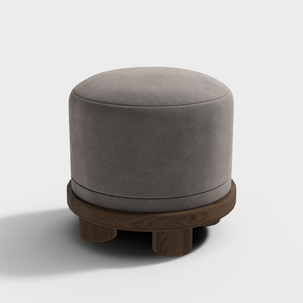Nordic flannel stool
