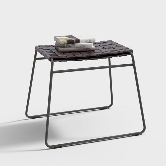 Woven Metal Side Table 3D model