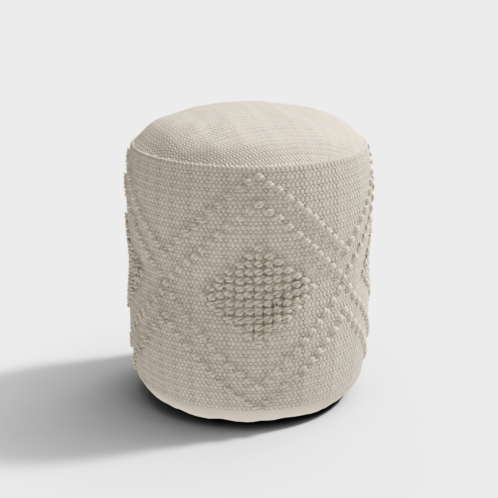 Tabouret tricoté moderne