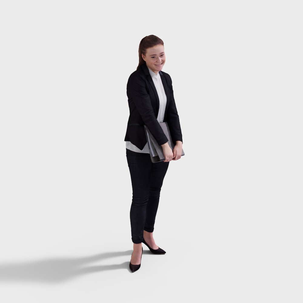 Stylish Urban Woman 3D model