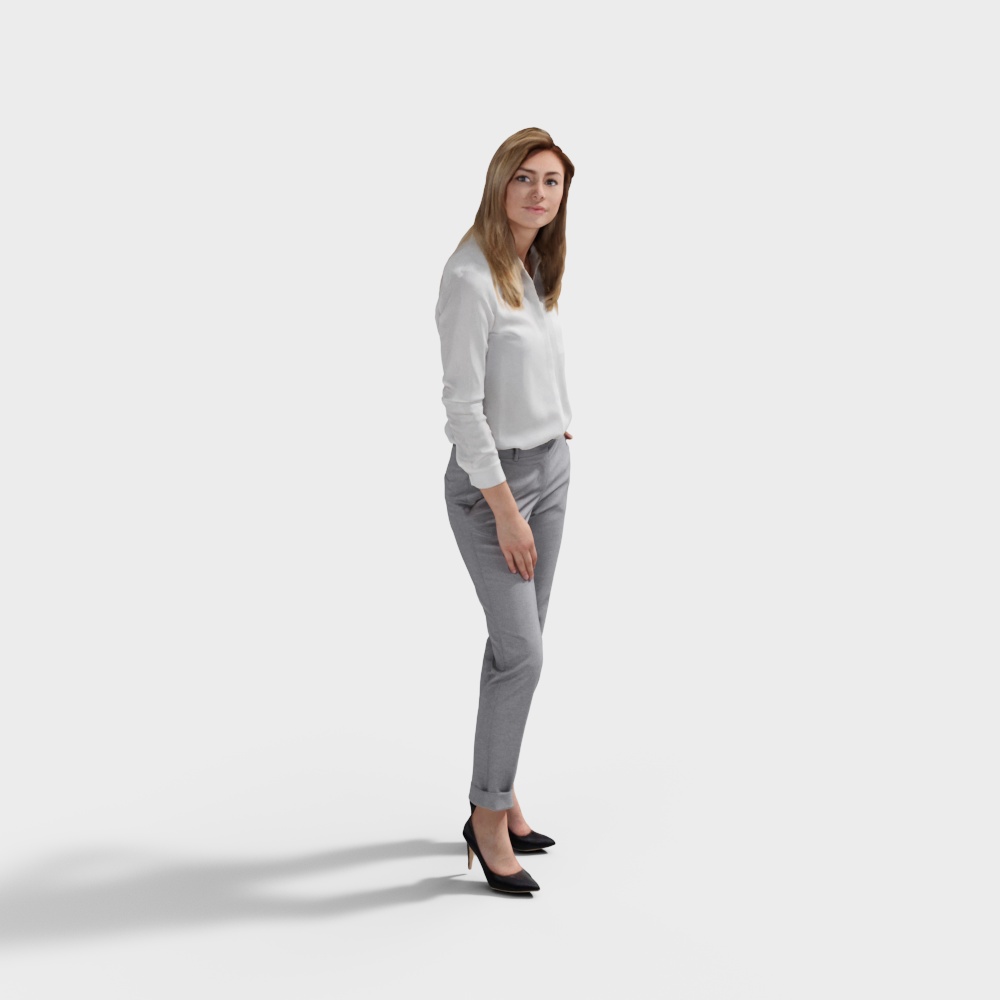 Ragazza con parte superiore bianca