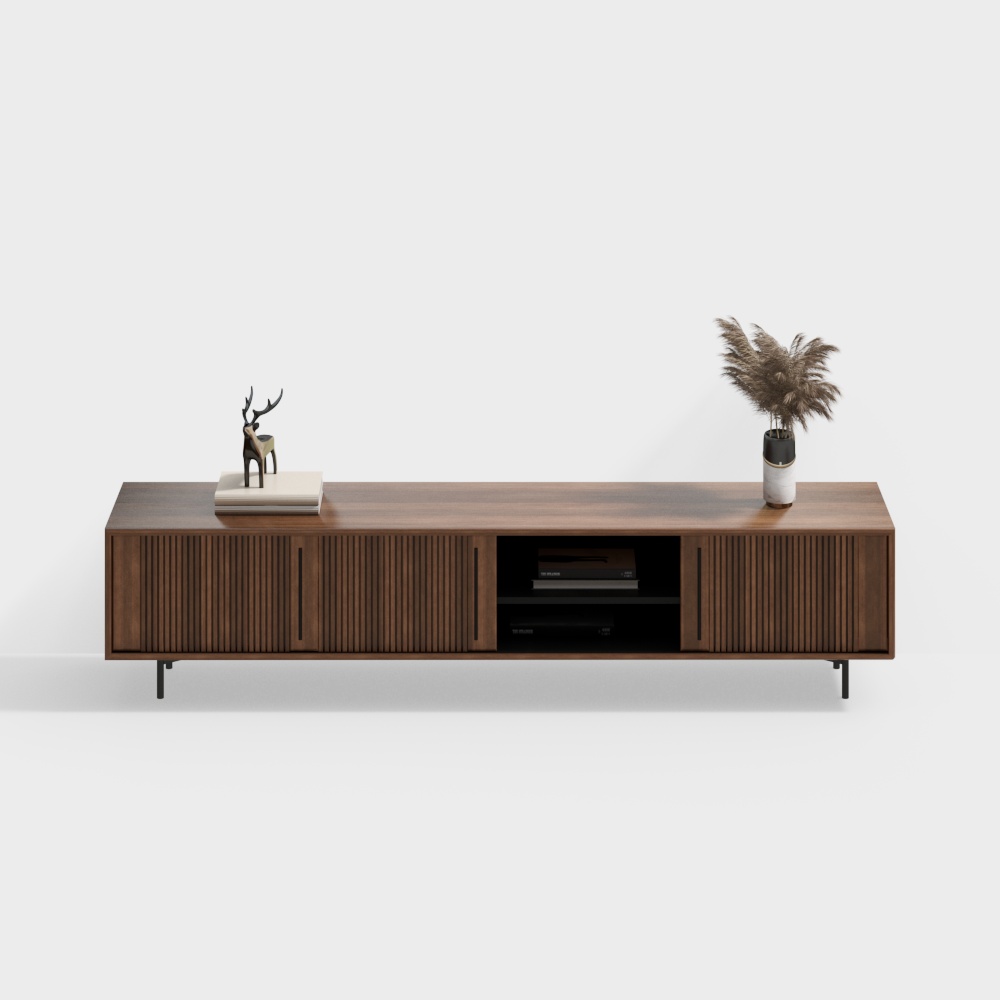 Tủ tivi tối giản bằng gỗ hiện đại