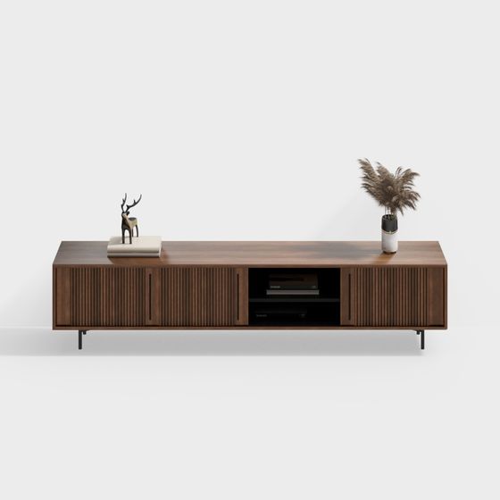 Modern Minimalist TV Stand 3D model