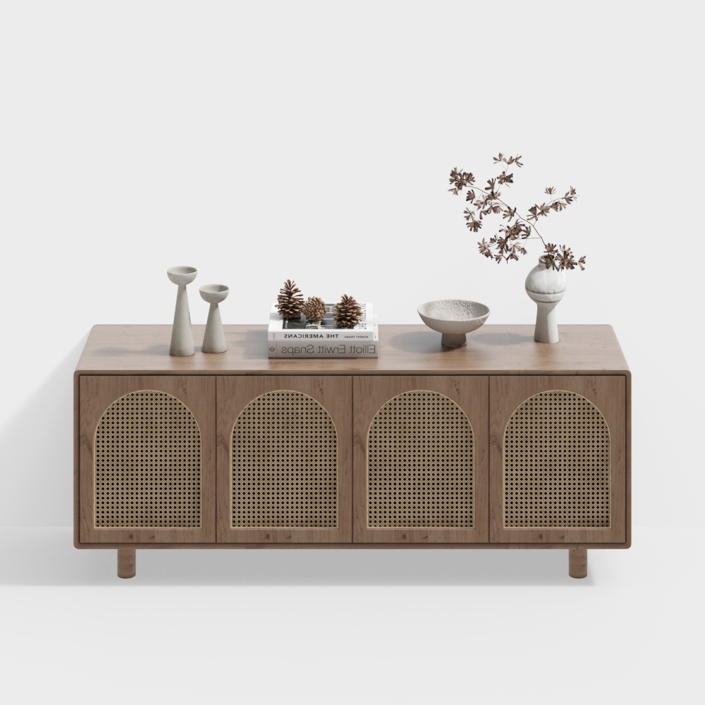 Meuble TV en bois Wabi-sabi