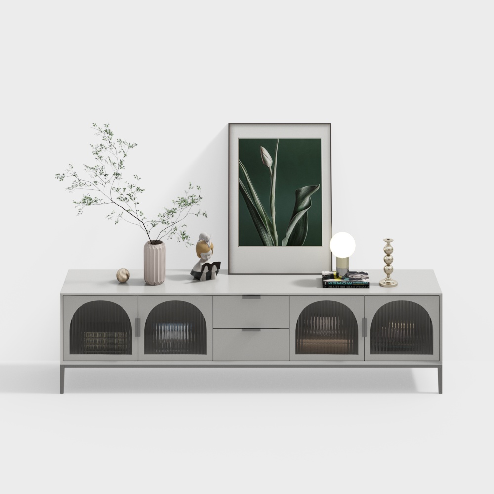 Mobile TV grigio moderno