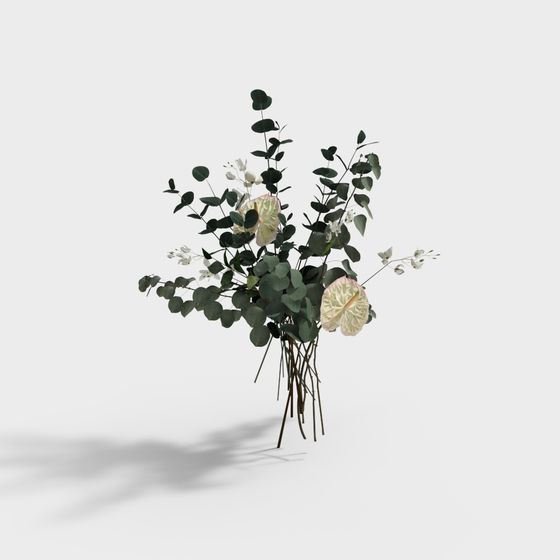 Low Poly Flower 3D model Inspired by Nature