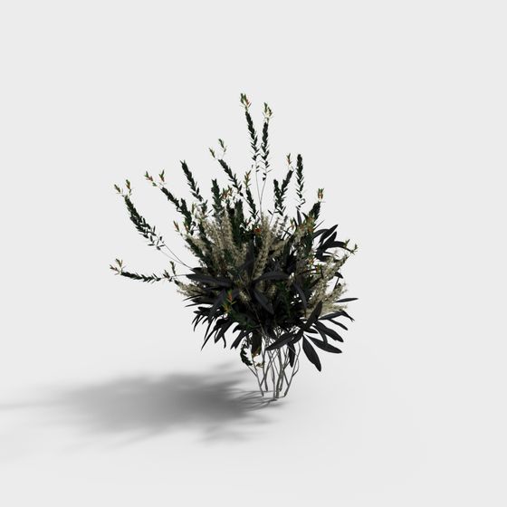 Natural Harmony 3D Model - Lush Floral Design