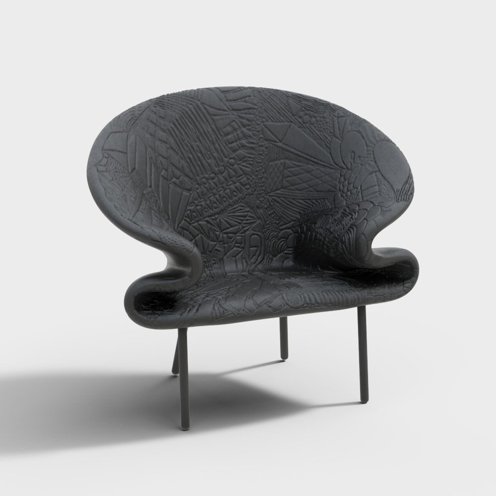 Lounge chair Doodle, armchair