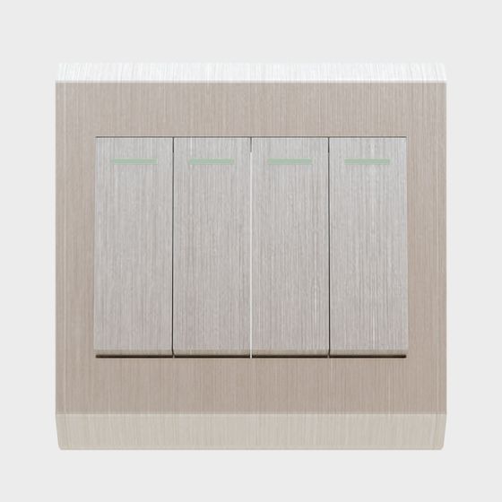 Stylish Low-Polygon Switch Panel 3D model