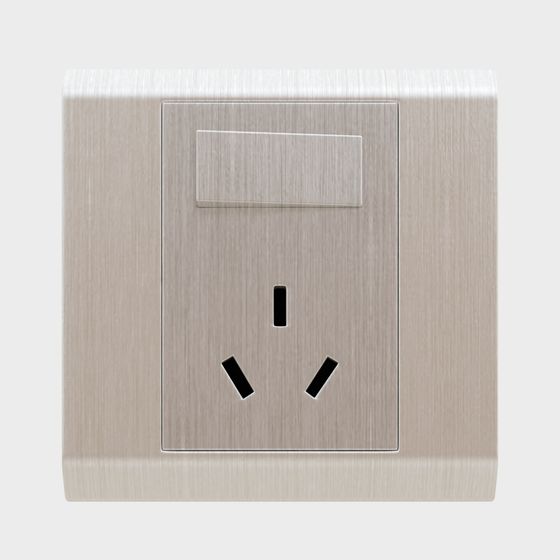 Ổ cắm sâm panh 3 chấu 1 công tắc