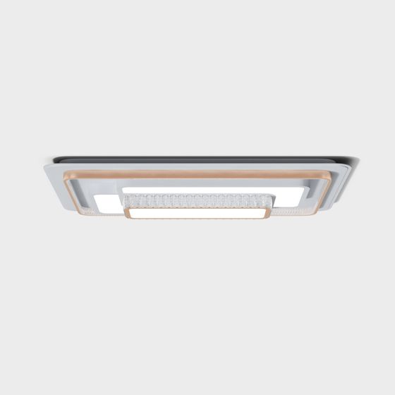 Sleek Square Ceiling Lamp 3D model for Modern Interiors