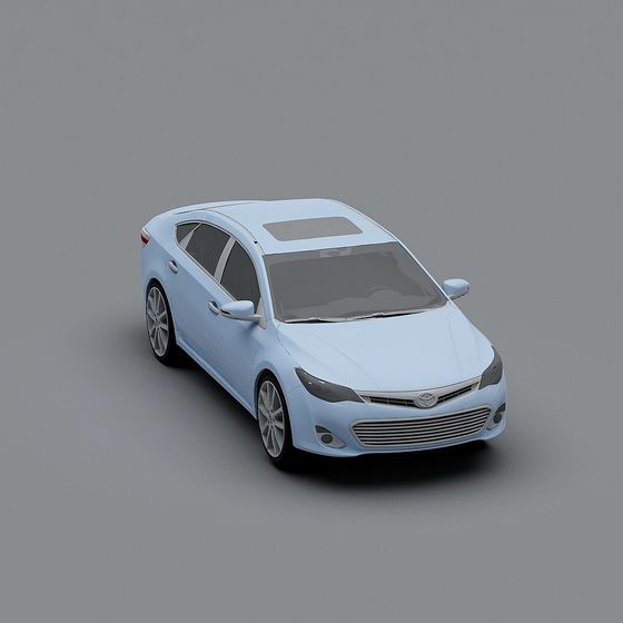 Low-Polygon Modern Sedan 3D Model