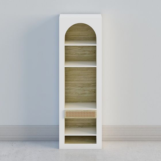 Arched Bookshelf 3D model