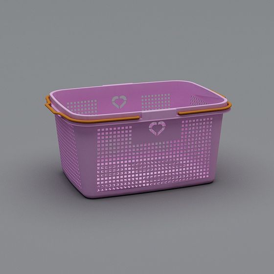 Heart-shaped Storage Basket 3D model