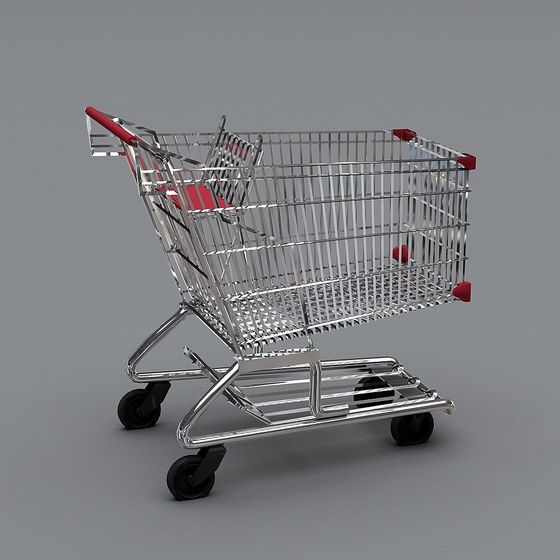 Supermarket Cart 3D model for Creative Projects