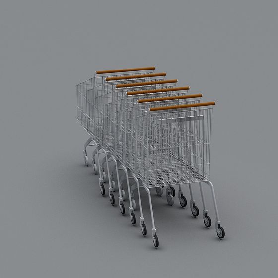 Shopping Cart Line 3D model