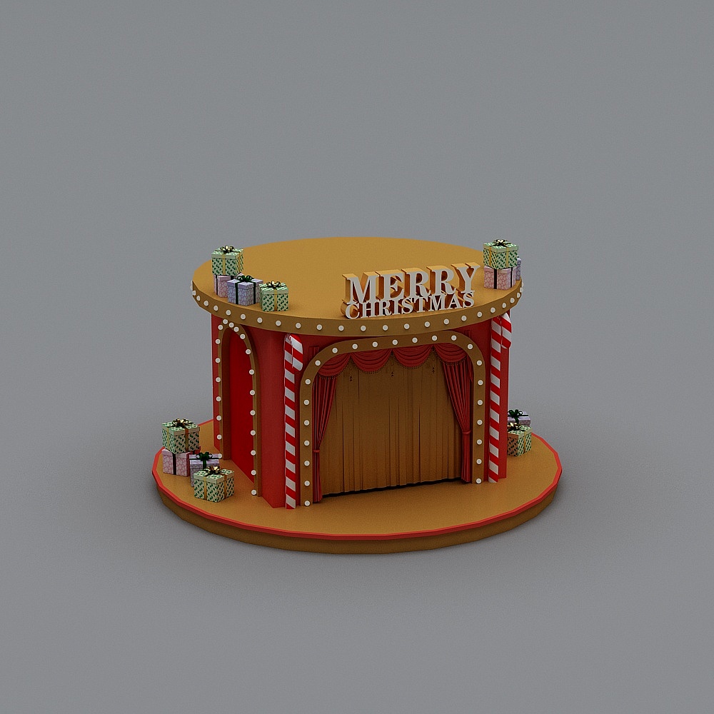 Merry Christmas Stage 3D model