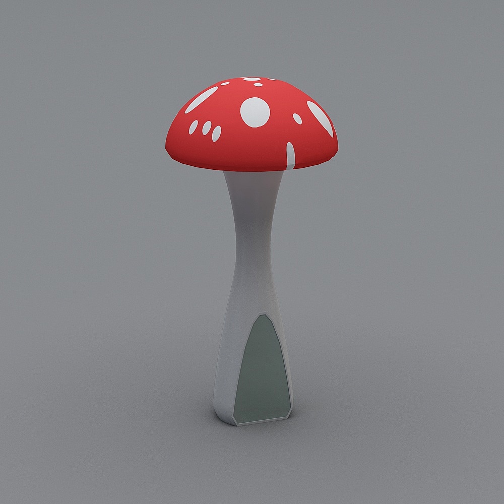 Charming Red Mushroom 3D model for Creative Projects