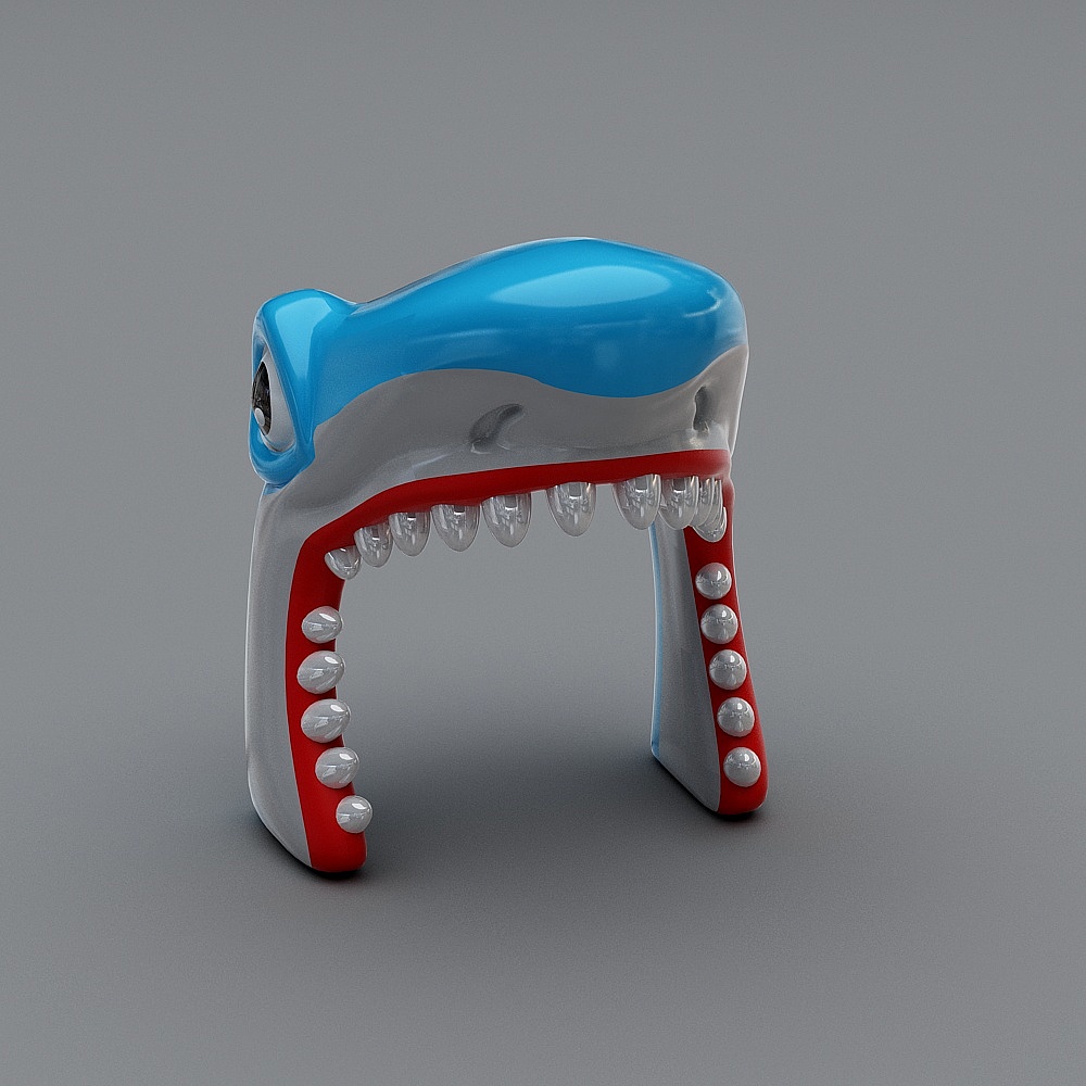 Futuristic Smiling Robot 3D model