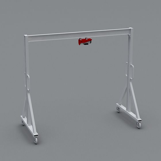 Stylish Mobile Crane 3D model for Industrial Projects