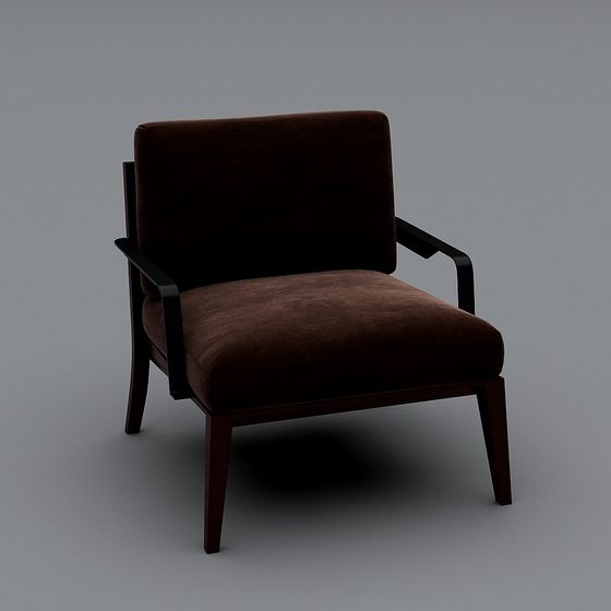 Unique Low-Poly Lounge Chair 3D model