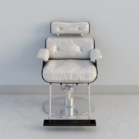 Sleek Modern Barber Chair 3D model