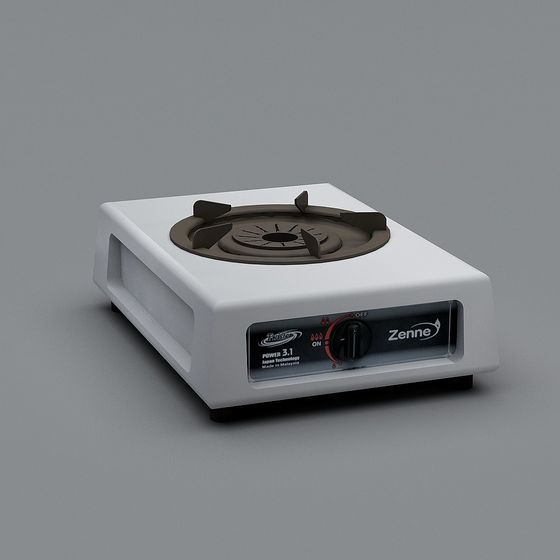 Stylish Zenne Portable Gas Stove 3D model