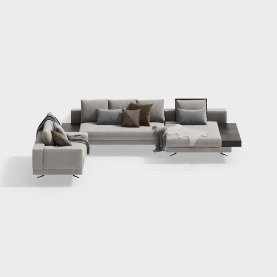 Urban Comfort Sofa 3D model for Contemporary Spaces