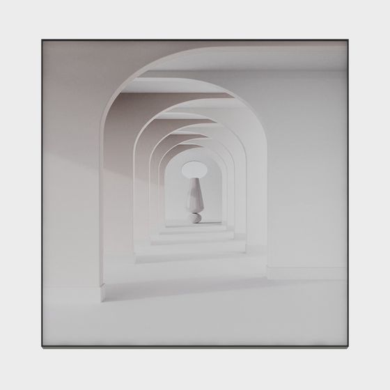 Dreamy Corridor 3D model for Creative Projects