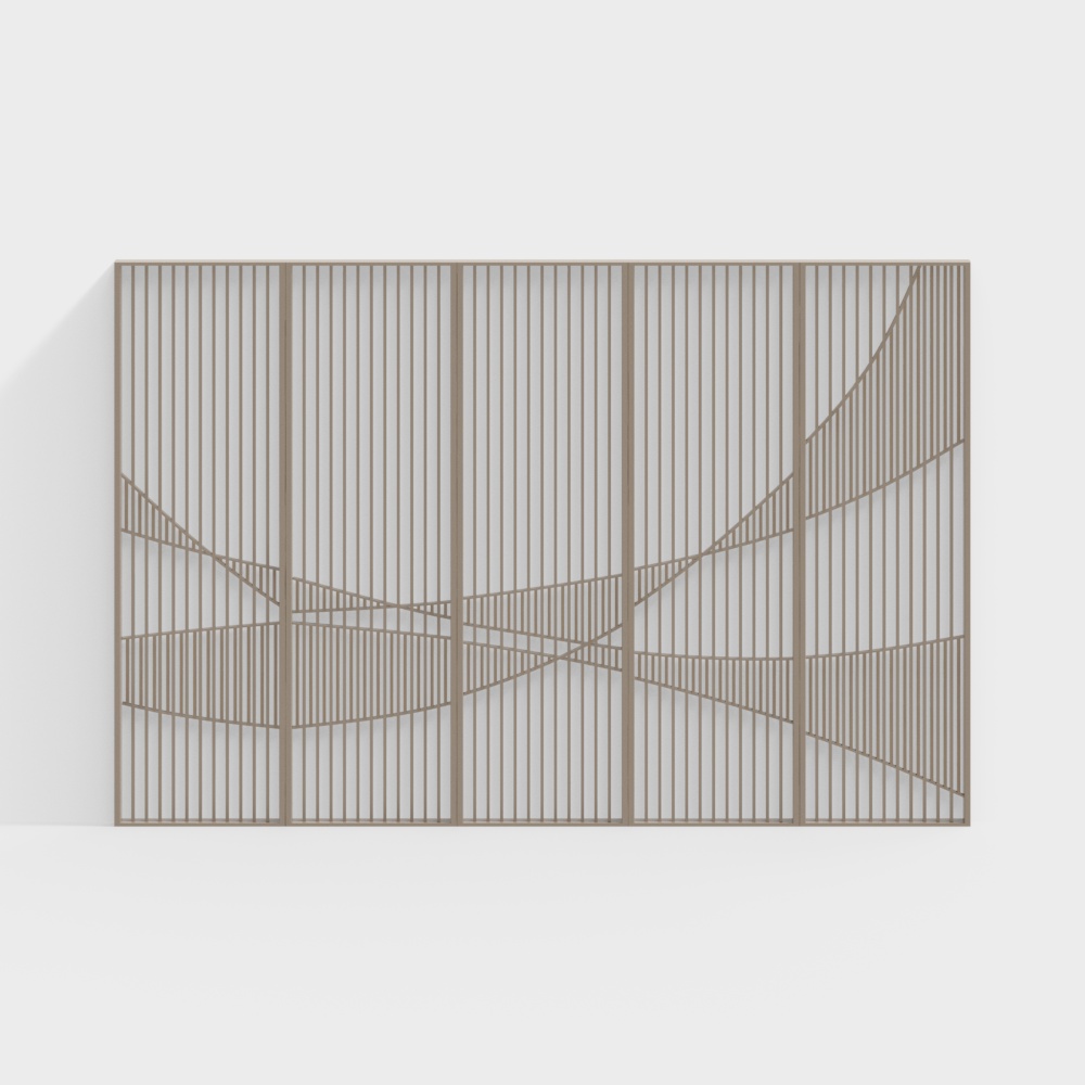 Japanese grille background wall