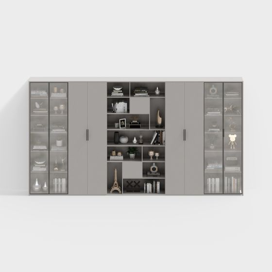 Urban Bookshelf 3D model for Creative Spaces