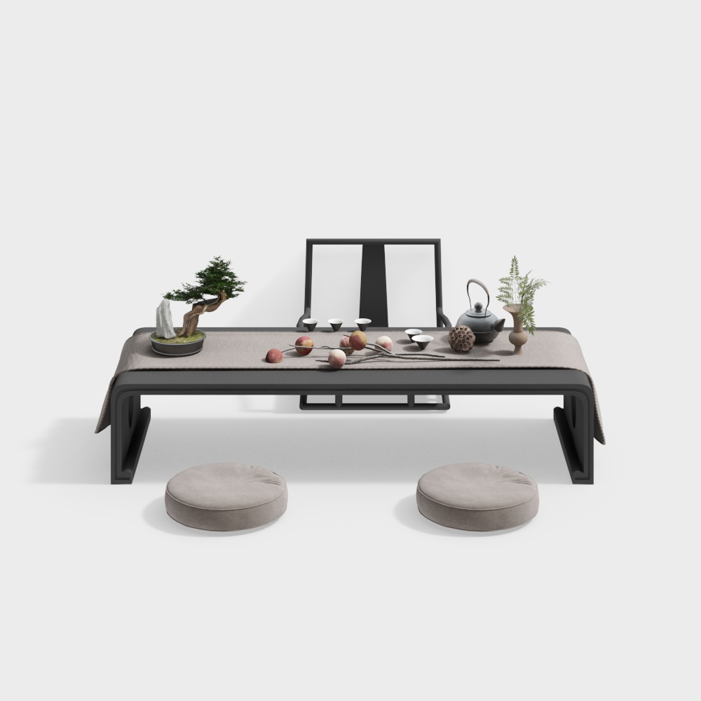 Japanese-style tatami tea room table