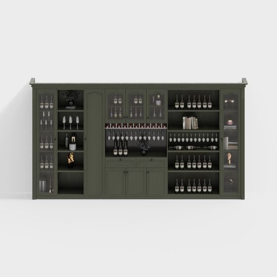 Американский легкий роскошный винный шкаф