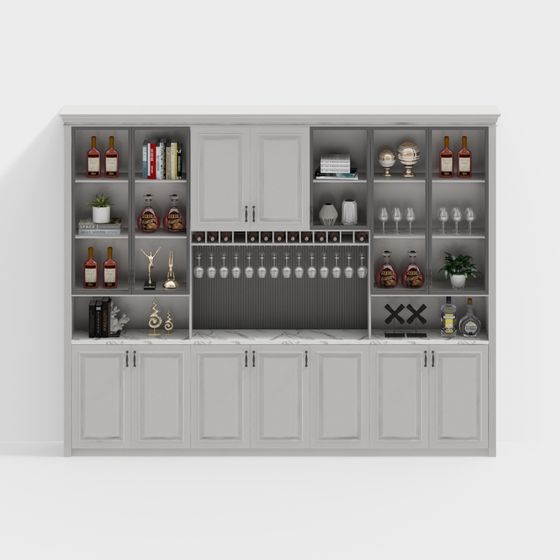 American wine cabinet