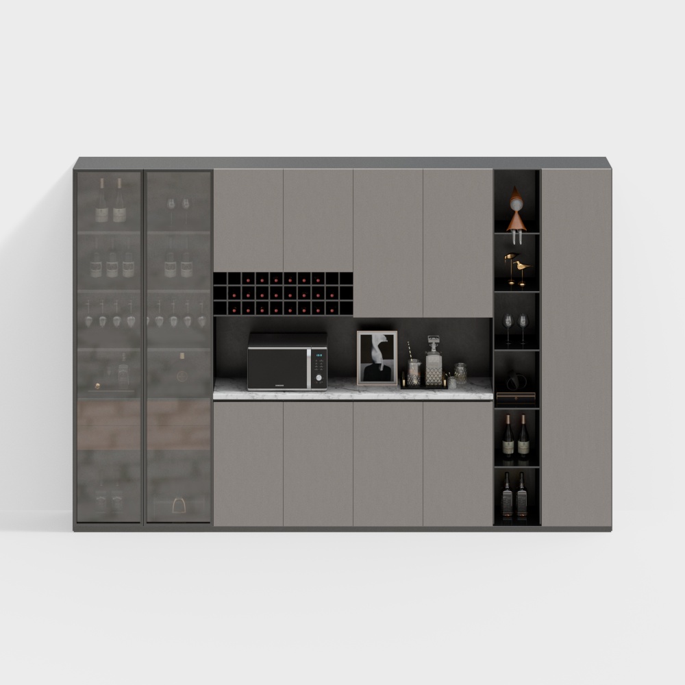 Modern light luxury wine cabinet