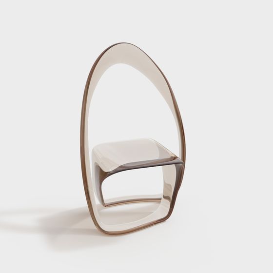 Suspended Chair 3D model for Creative Spaces