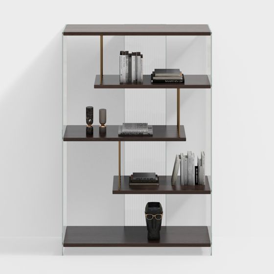 Urban Elegance Bookshelf 3D model for Creative Spaces