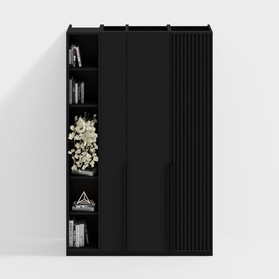 Elegant Modern Bookshelf 3D model