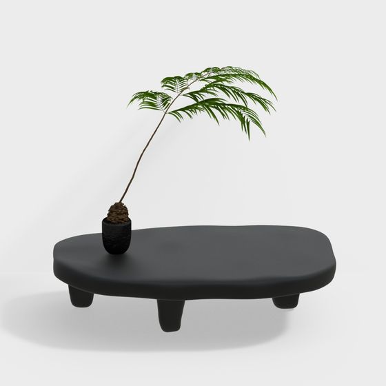 Lush Greenery Coffee Table 3D model