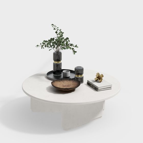 Mesa de café blanca moderna