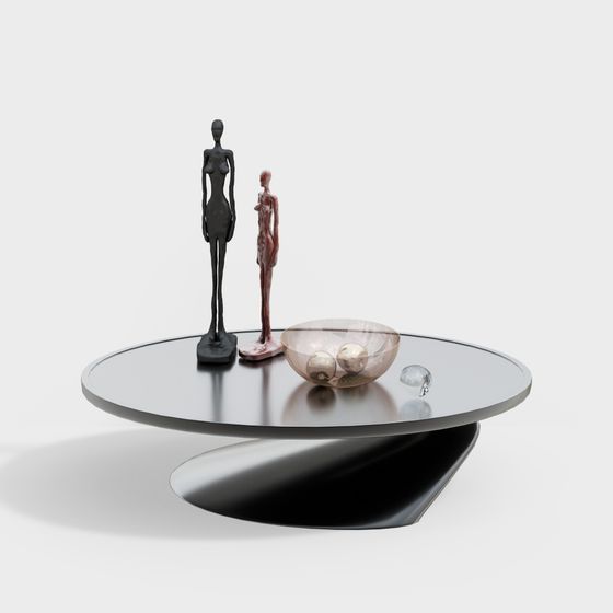 Futuristic Floating Art Table 3D model