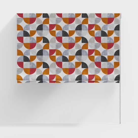 Vibrant Geometric Pattern 3D Model