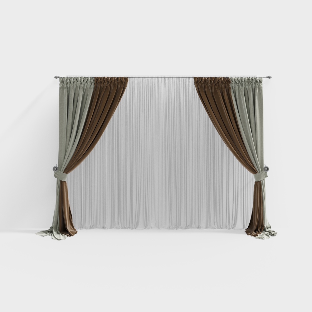 Modern transparent curtains